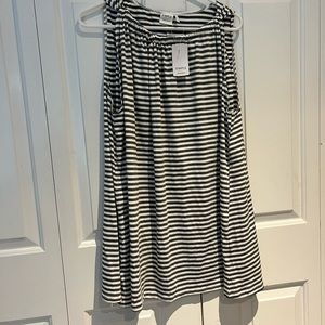 NWT Grey stripe Tunic Shirt size 1x